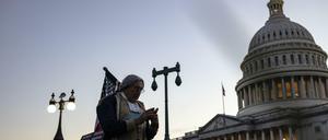 Vor dem Kapitol in Washington, dem Sitz des Kongresses. 