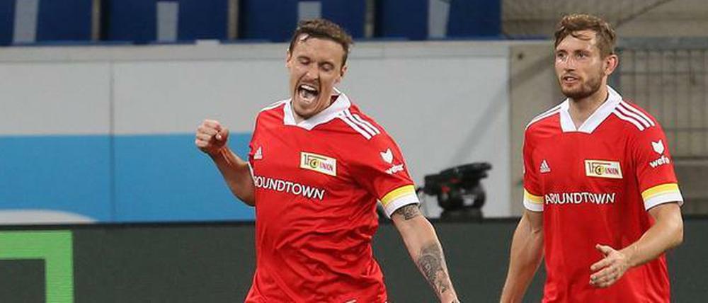 Der Spielentscheider. Max Kruse (links) glänzte gegen Hoffenheim als Vorbereiter und Vollstrecker. Den Mitspieler Christopher Lenz freut’s.