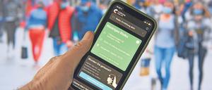 Anonymisierte Hinweise. So wie die App konzipiert ist, kann sie keine Daten an die Gesundheitsämter weitergeben.