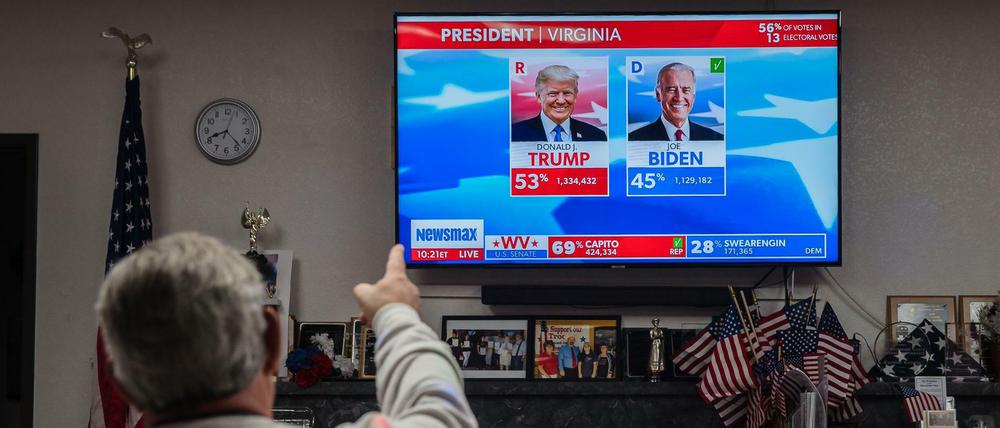 Viele Staaten sind bereits ausgezählt. 