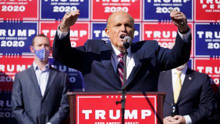 Der ehemalige New Yorker Bürgermeister Rudy Giuliani, Trumps persönlicher Anwalt 