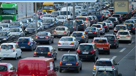 Stau auf der Stadtautobahn