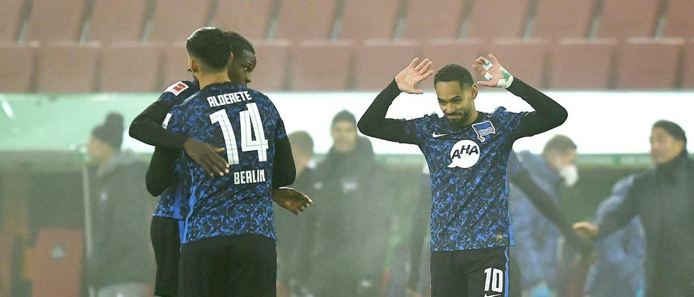 Na also. In Augsburg klappte es endlich mit einem Sieg für Hertha BSC. 