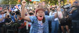 Biden-Fans im Jubeltaumel.