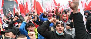 Nationalfeiertag in Polen: Nationalisten und Rechte in Warschau