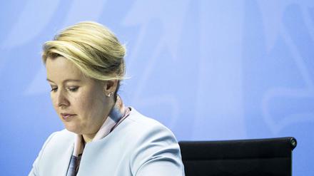 Steht vor schwierigen Wochen: Familienministerin Franziska Giffey.