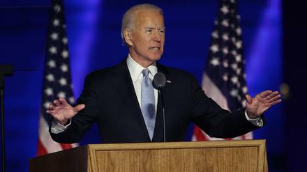 Biden spricht in Delaware zu den Amerikanern.
