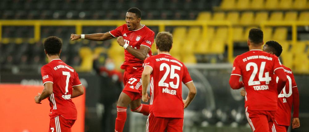 Wer so schön jubelt... der muss in Minga bleiben. David Alaba (oben) im Höhenflug.