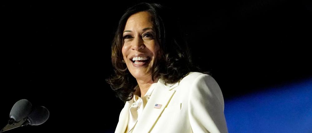 Lady in Weiß: Kamala Harris, die nächste Vizepräsidentin der Vereinigten Staaten.