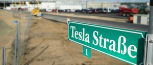 Der Bau der Tesla-Fabrik in Grünheide macht Fortschritte.