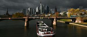 Die Skyline von Frankfurt am Main.