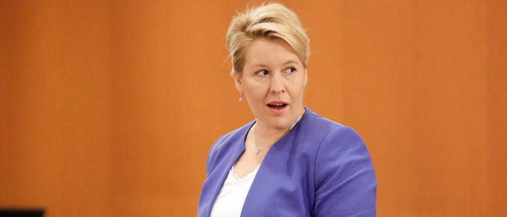 Bundesfamilienministerin Franziska Giffey hofft auf den SPD-Landesvorsitz in Berlin.