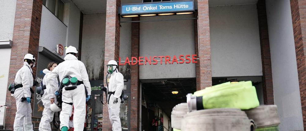 Die Spuren des Brandes am Montagmorgen.