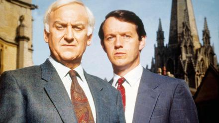 John Thaw als Inspektor und Kevin Whately als Lewis in der Fernsehserie "Inspektor Morse":