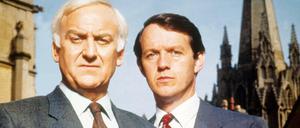 John Thaw als Inspektor und Kevin Whately als Lewis in der Fernsehserie "Inspektor Morse":
