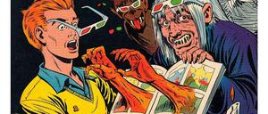 Plastisch: Eine Szene aus "Three Dimensional Tales from the Crypt of Terror No. 2" aus dem Frühjahr 1954 von Al Feldstein. 