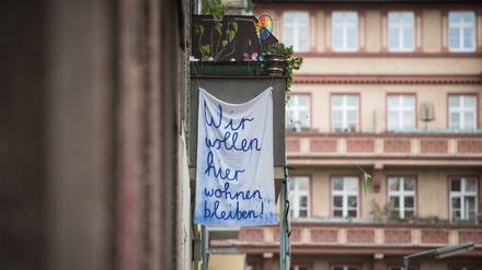Protest: Mieter haben Angst vor Verdrängung.