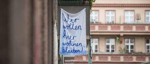 Protest: Mieter haben Angst vor Verdrängung.