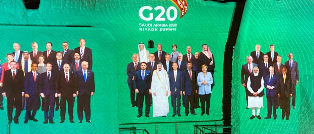 Saudi-Arabien wollte eine große G20-Show, wegen Corona ist aber alles nur virtuell.
