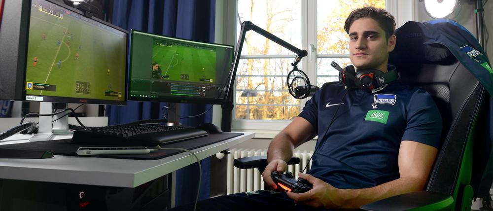 Herthas eSport-Profi Elias Nerlich ist der größte Star in der Community. Für viele Teilnehmer*innen wäre ein Duell gegen ihn ein wahres Traum-Los.