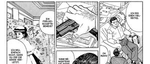 Klare Linie: Eine Seite aus „Benkei in New York“.