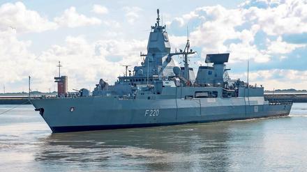 Mission. Die „Hamburg“ ist seit August im Mittelmeer. 