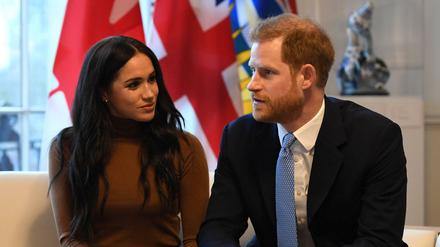 Prinz Harry und seine Frau Meghan Markle, Herzog und Herzogin von Sussex im Januar 2020.