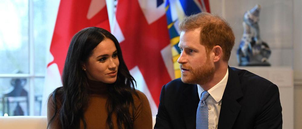 Prinz Harry und seine Frau Meghan Markle, Herzog und Herzogin von Sussex im Januar 2020.