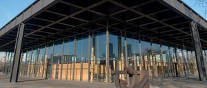 Die Neue Nationalgalerie vor dem Beginn der Sanierungsarbeiten.