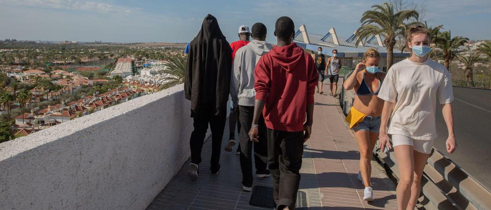 Der Tourismus geht gegen Null, nun kommen Geflüchtete aus Westafrika auf die Kanaren.