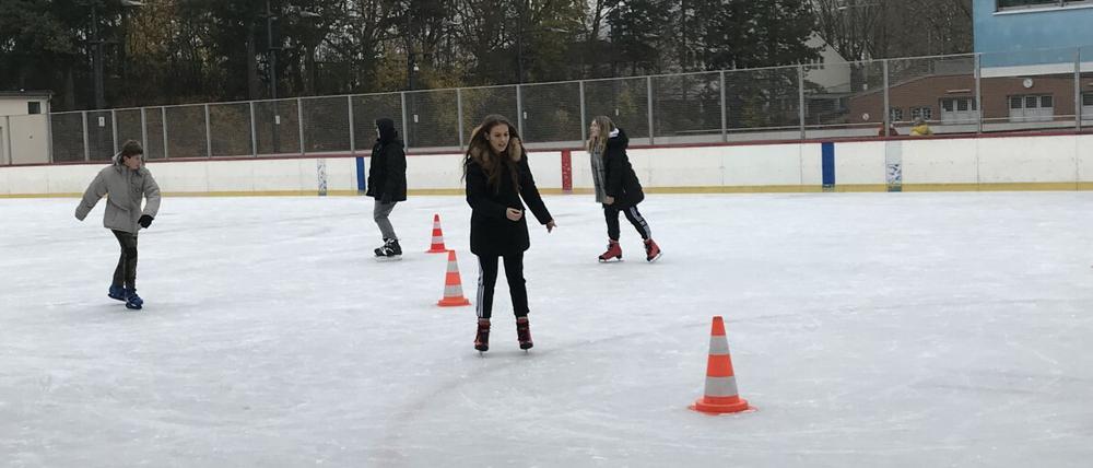Im Eisstadion fand während der Coronapandemie auch Schulsport statt.