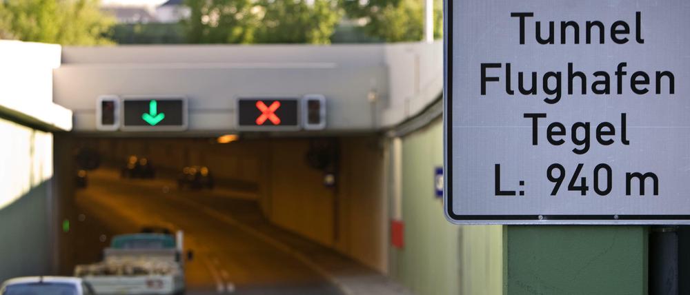 Der Tunnel Flughafen Tegel in Berlin.