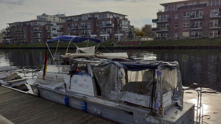 November 2020. Dieses stattliche Exemplar wurde ebenfalls im Hafen befestigt. 