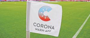 Wie lange noch Geisterspiele? Mit der App könnte manches anders sein. Eckfahne im Stadion von Mainz 05.