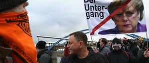 Die "Querdenken"-Demonstration am Samstag in Frankfurt (Oder) und Slubice.