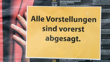 Ein Datum für den nächsten Kultur-Neustart ist aktuell nicht in Sicht.