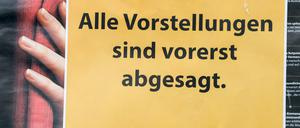 Ein Datum für den nächsten Kultur-Neustart ist aktuell nicht in Sicht.