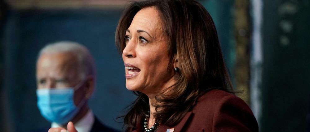 Auch auf dem Buchmarkt erfolgreich: Joe Biden und Kamala Harris am 24. November in ihrem vorübergehenden Hauptquartier im Queen Theater in Wilmington, Delaware.
