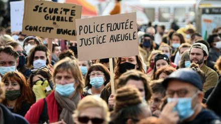 Proteste gegen das Sicherheitsgesetz.