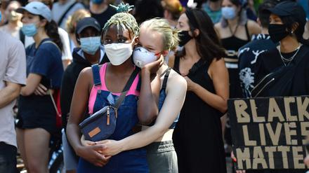 Demonstration gegen Rassismus in Berlin im Sommer 2020