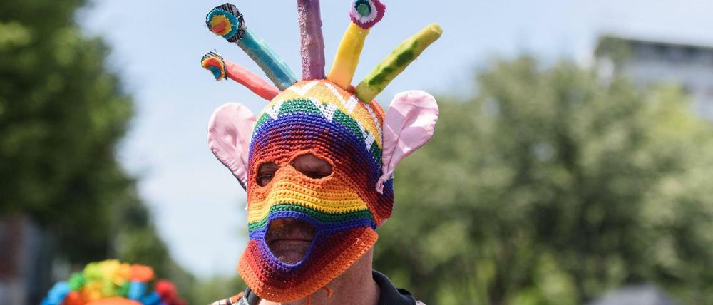 Hauptstadt der Hirne. Toleranz lockt Talente nach Berlin – vielleicht auch diesen mutmaßlich außerirdischen Teilnehmer beim Karneval der Kulturen 2019.
