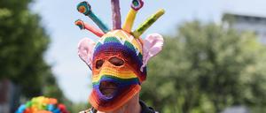 Hauptstadt der Hirne. Toleranz lockt Talente nach Berlin – vielleicht auch diesen mutmaßlich außerirdischen Teilnehmer beim Karneval der Kulturen 2019.