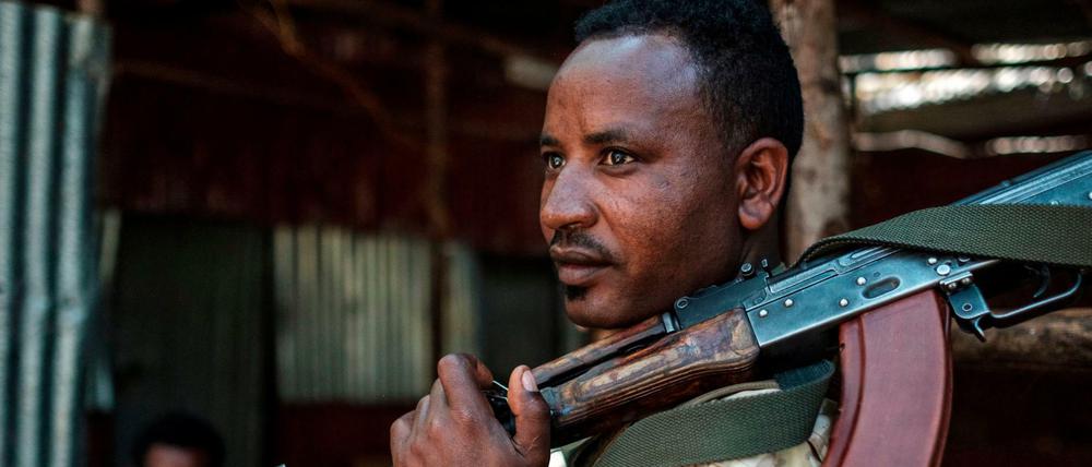 Ein Mitglied der Amhara Spezialkräfte der Äthiopischen Armee (Symbolbild).