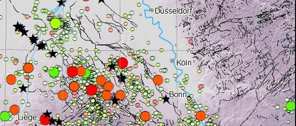 Die Region zwischen Köln und Aachen ist in Deutschland besonders gefährdet.