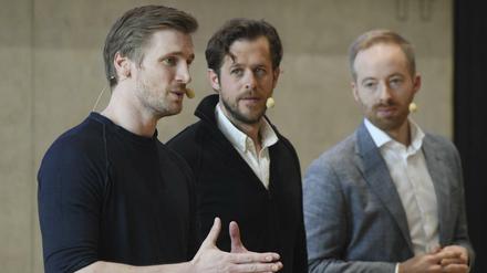 David Schneider, Robert Gentz bleiben an Bord, Rubin Ritter tritt ab (von rechts nach links).