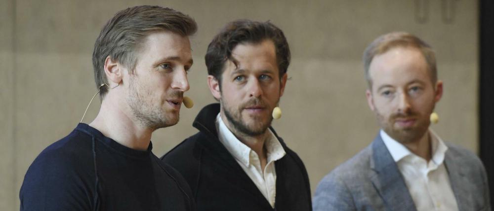 David Schneider, Robert Gentz bleiben an Bord, Rubin Ritter tritt ab (von rechts nach links).