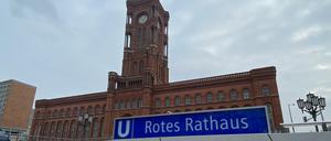 Die neue U-Bahnstation am Roten Rathaus.