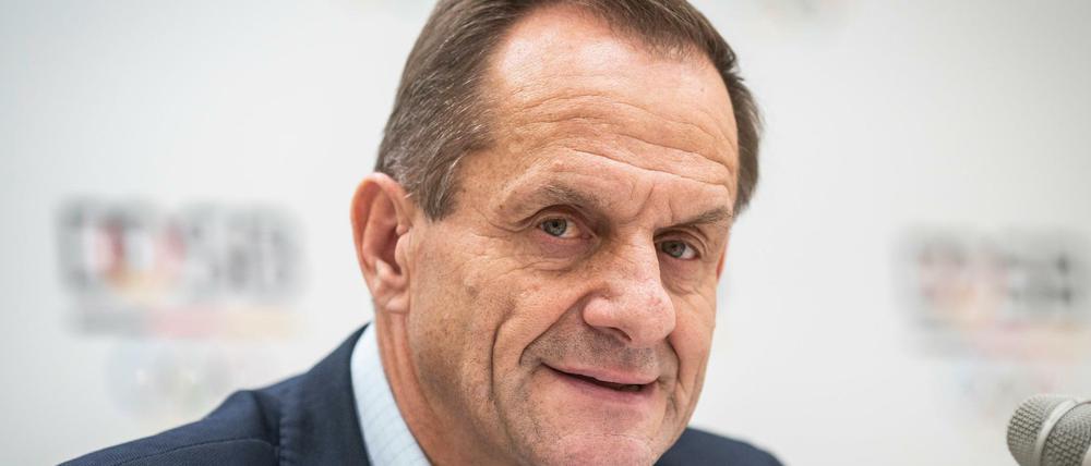 DOSB-Präsident Alfons Hörmann betont, dass der organisierte Sport in Deutschland durch die Folgen der Corona-Pandemie existenziell bedroht sei.