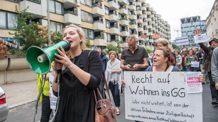 Berlin setzt auf das Vorkaufsrecht. Im Bild Proteste in der Friedrichstraße gegen den Verkauf von Wohnungen an einen Privatinvestor. 