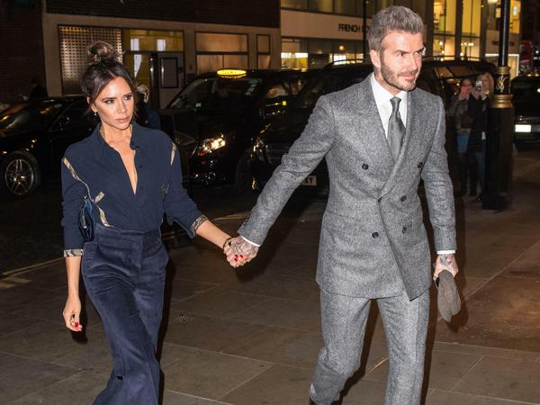 Im Scheinwerferlicht. Victoria und David Beckham.